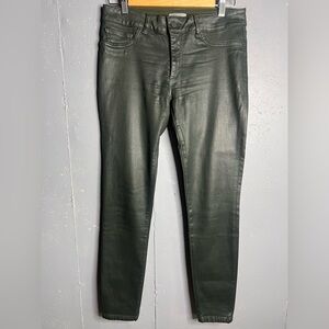 DL1961 Emma Low-Rise Coated Skinny Jeans.  Size 29